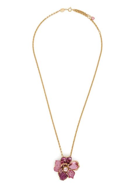 Swarovski Florere pavé-pendant necklace - Gold