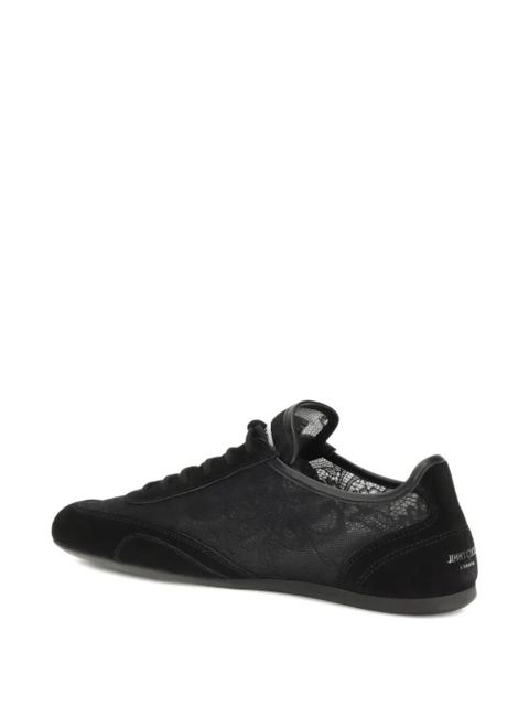 Jimmy Choo lace panelled trainers - Black