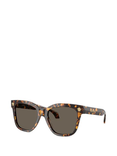 Versace Eyewear medallion square-frame sunglasses - Brown - zdjęcie produktu nr 2
