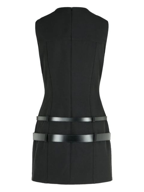 Coperni double-belt shift mini dress - Black - zdjęcie produktu nr 2