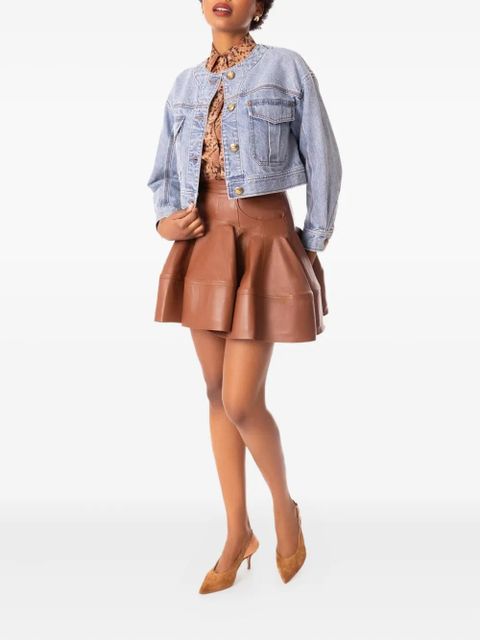 ZIMMERMANN button-up denim jacket - Brown