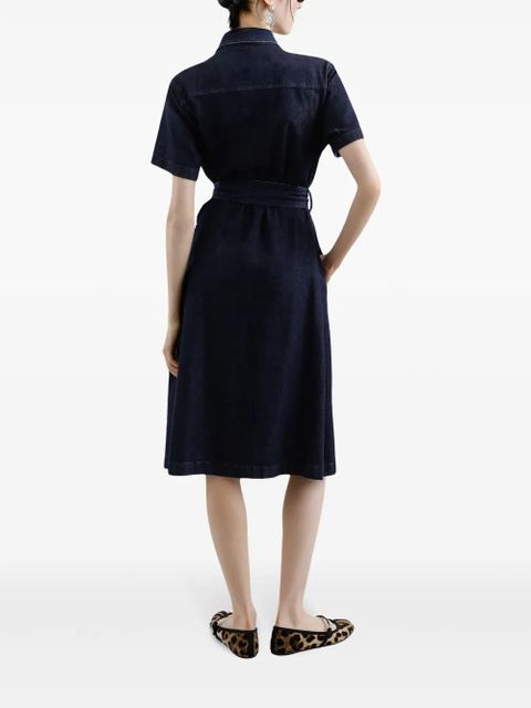 Dolce & Gabbana belted denim dress - Blue