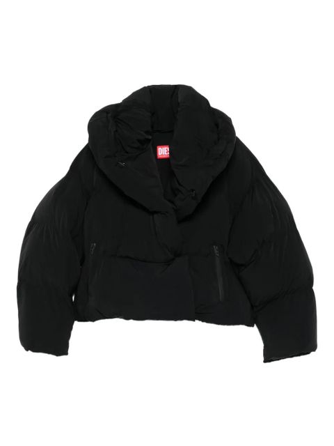 Diesel quilted high-neck jacket - Black - zdjęcie produktu nr 1