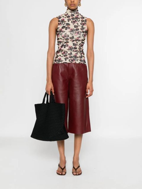 Nanushka floral-print turtleneck top - Neutrals - zdjęcie produktu nr 2