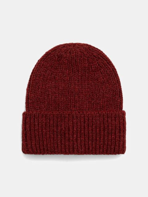 Answear.LAB czapka z wełną kolor czerwony