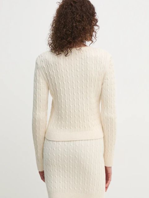 Guess kardigan z domieszką wełny SIENNA kolor beżowy W5RR53 Z37L1