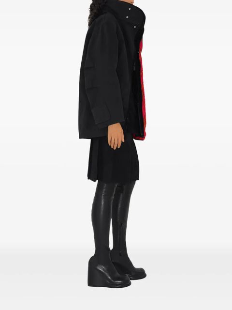 Burberry detachable-warmer jacket - Black