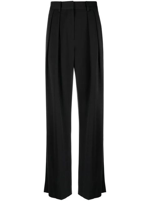 STAUD Luisa pleated wide-leg trousers - Black - zdjęcie produktu nr 1