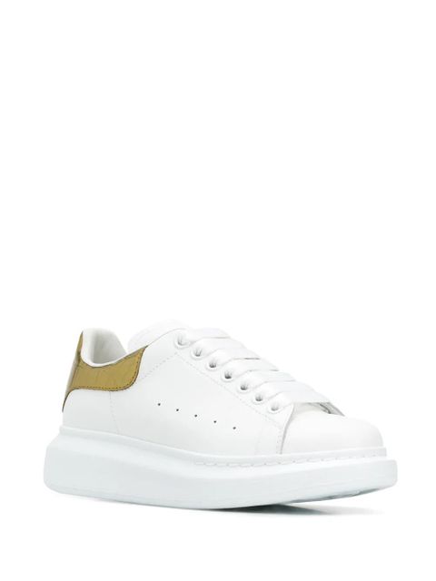 Alexander McQueen metallic Oversized low-top sneakers - White - zdjęcie produktu nr 2