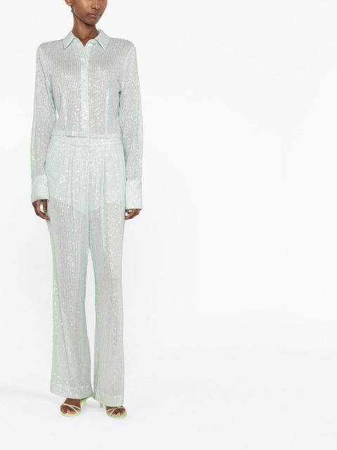 ROTATE BIRGER CHRISTENSEN sequin-embellished button-down cardigan - Blue - zdjęcie produktu nr 2