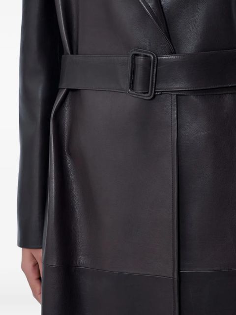 The Row Raisa notched-lapels belted coat - Brown