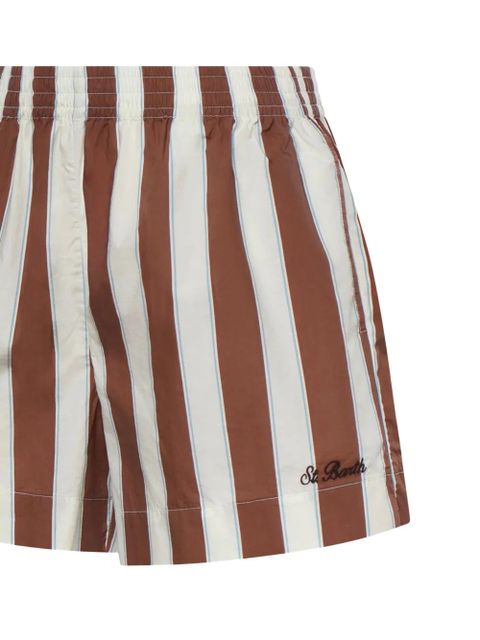 MC2 Saint Barth Meave striped shorts - Brown