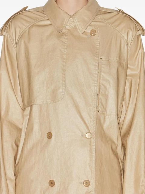 ISABEL MARANT Franny trench coat - Neutrals