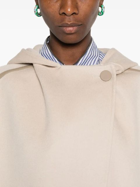 Yves Salomon hooded coat - Neutrals