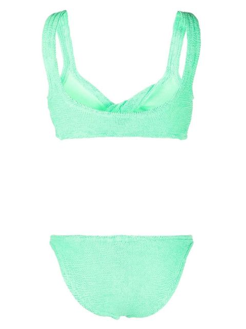 Hunza G Juno crinkle bikini - Green
