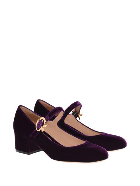 Gianvito Rossi block heel pumps - Purple - zdjęcie produktu nr 2