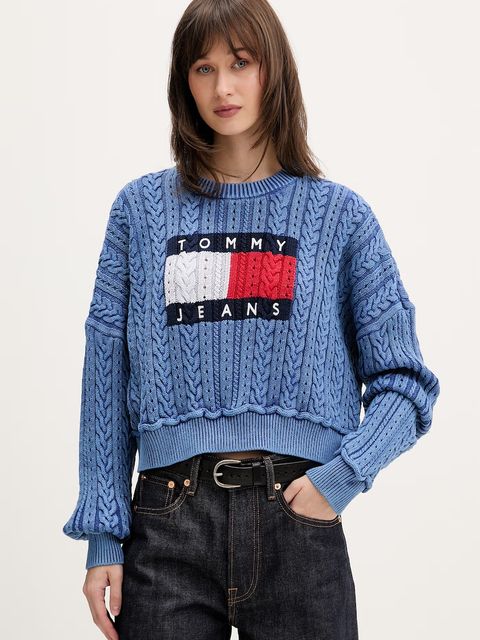 Tommy Jeans sweter damski bawełniany - zdjęcie produktu nr 1