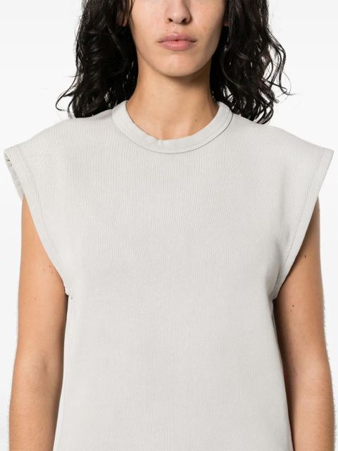 Alexander Wang logo-print jersey mini dress - Grey