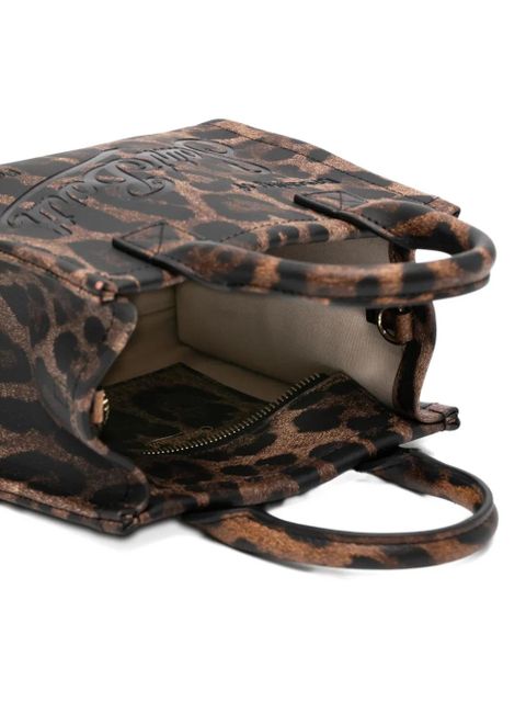 MC2 Saint Barth leopard print top handle tote bag - Brown - zdjęcie produktu nr 2