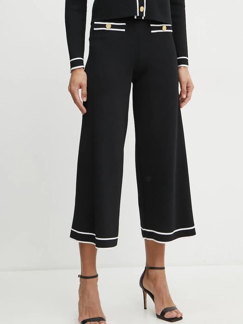 Karl Lagerfeld spodnie damskie kolor czarny gładkie A1W10072 - zdjęcie produktu nr 1