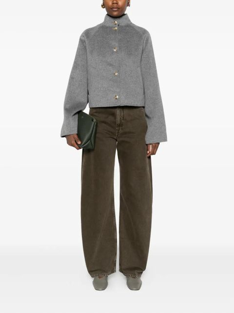 LouLou de Saison high-neck button-fastening jacket - Grey - zdjęcie produktu nr 2