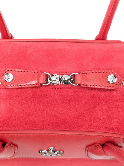 Vivienne Westwood small Shirley Orb detail shopper shoulder bag - Red