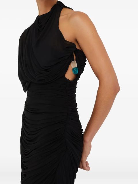 Christopher Esber Beach Glass asymmetric mini dress - Black