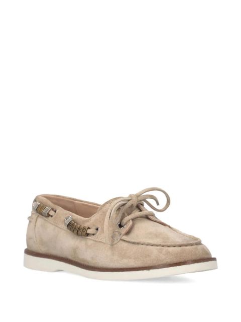 PINKO suede lace-up loafers - Neutrals - zdjęcie produktu nr 2