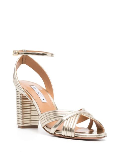 Aquazzura Very Sundance 85mm sandals - Gold - zdjęcie produktu nr 2