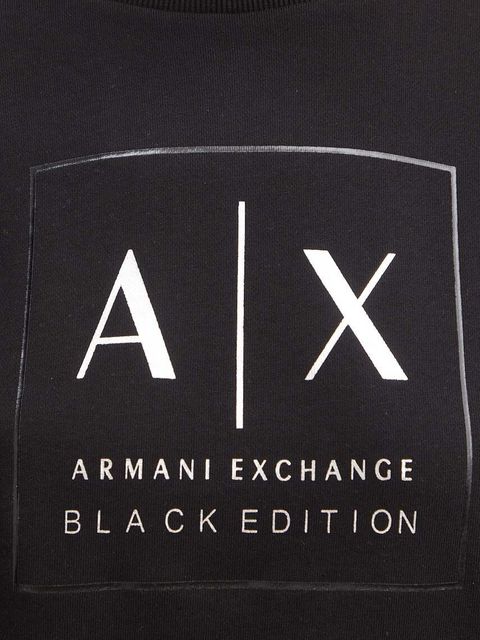 Armani Exchange bluza damska kolor czarny z nadrukiem XW000006 AF10172