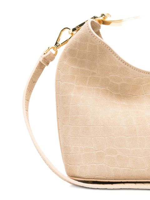 Elleme small Boomerang croco-effect tote bag - Neutrals
