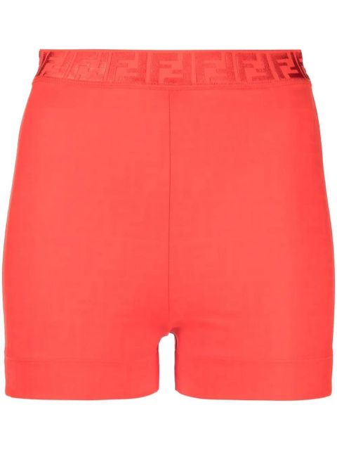 FENDI signature FF-print performance shorts - Red - zdjęcie produktu nr 1