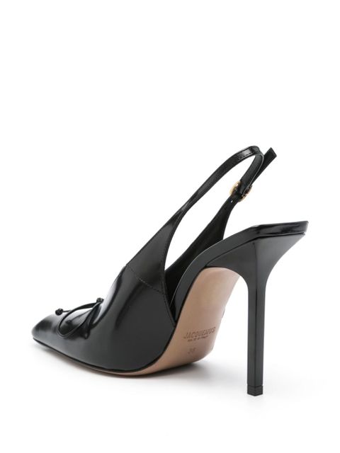Jacquemus 100mm Cubisto leather pumps - Black