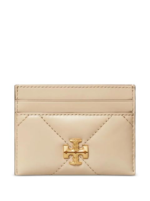 Tory Burch quilted logo card holder - Neutrals - zdjęcie produktu nr 2