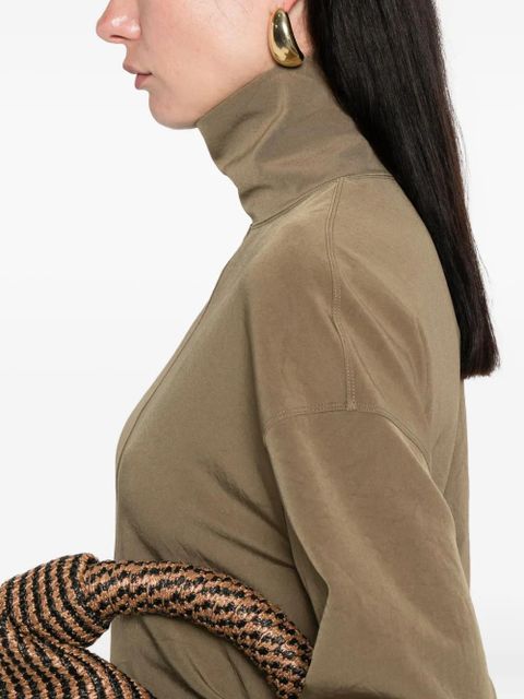 Nanushka Jamson draped turtleneck midi dress - Green