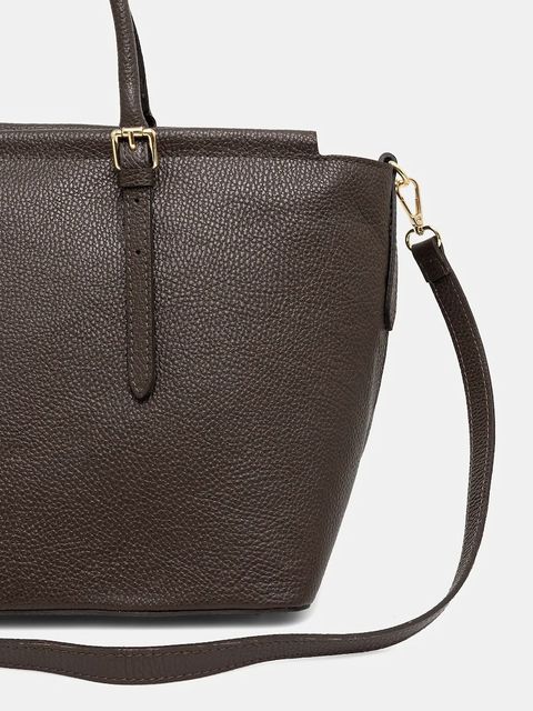 Answear.LAB torebka skórzana kolor brązowy