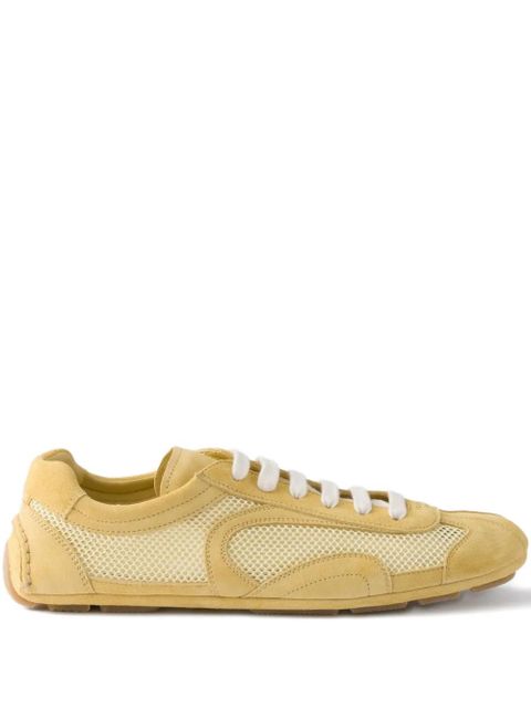 Prada re-edition suede mesh sneakers - Yellow - zdjęcie produktu nr 1