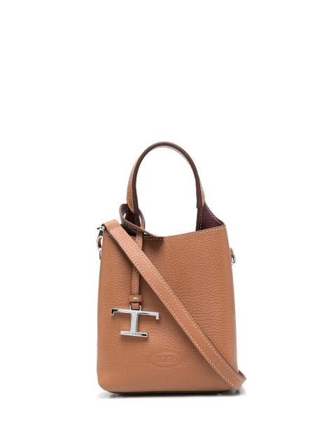Tod's logo-plaque tote bag - Brown - zdjęcie produktu nr 1