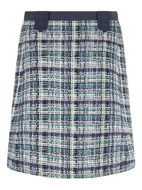 ETRO bouclé-knit midi straight skirt - Blue - zdjęcie produktu nr 1