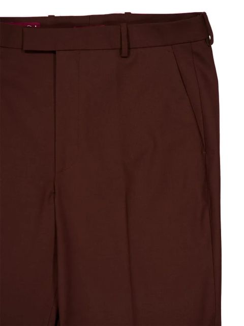 Gucci straight-leg split trousers - Brown