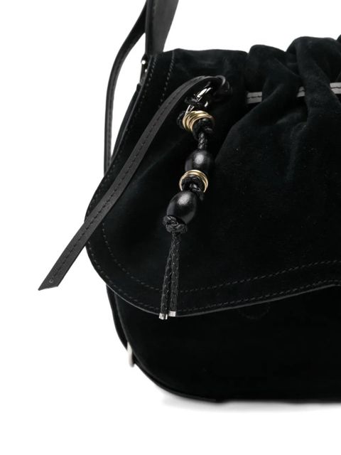 ISABEL MARANT Bolton suede shoulder bag - Black