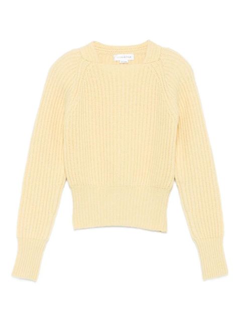 Victoria Beckham ribbed raglan-sleeve sweater - Yellow - zdjęcie produktu nr 1
