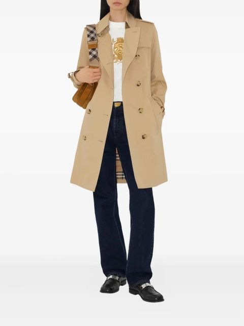 Burberry double-breasted belted trench coat - Neutrals
