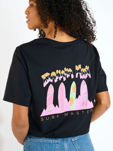 Banana Moon t-shirt bawełniany Urbana damski kolor czarny CRISP.URBANA - zdjęcie produktu nr 1