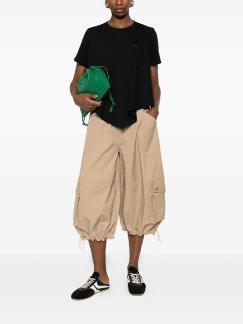 LOEWE asymmetric-hem logo-detail T-shirt - Black - zdjęcie produktu nr 2