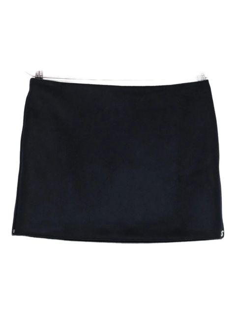 Sportmax logo-detail mini skirt - Blue