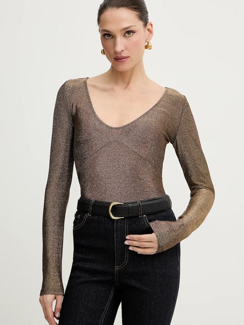 Morgan body damska kolor złoty gładka THRUDY - zdjęcie produktu nr 1