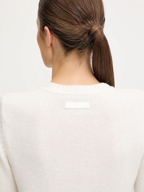 EA7 Emporio Armani sweter z dodatkiem wełny damski kolor beżowy AF17652.7W000699