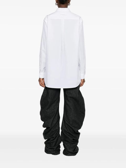 Jean Paul Gaultier rose-print shirt - WHITE