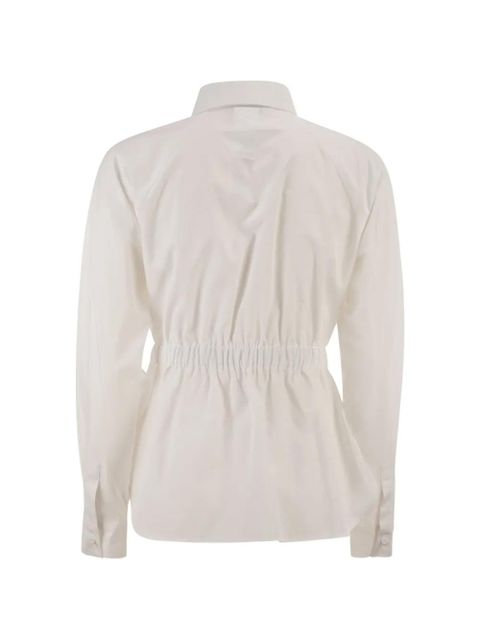 Max Mara MXMTAZZINA elasticated drawstring shirt - White - zdjęcie produktu nr 2